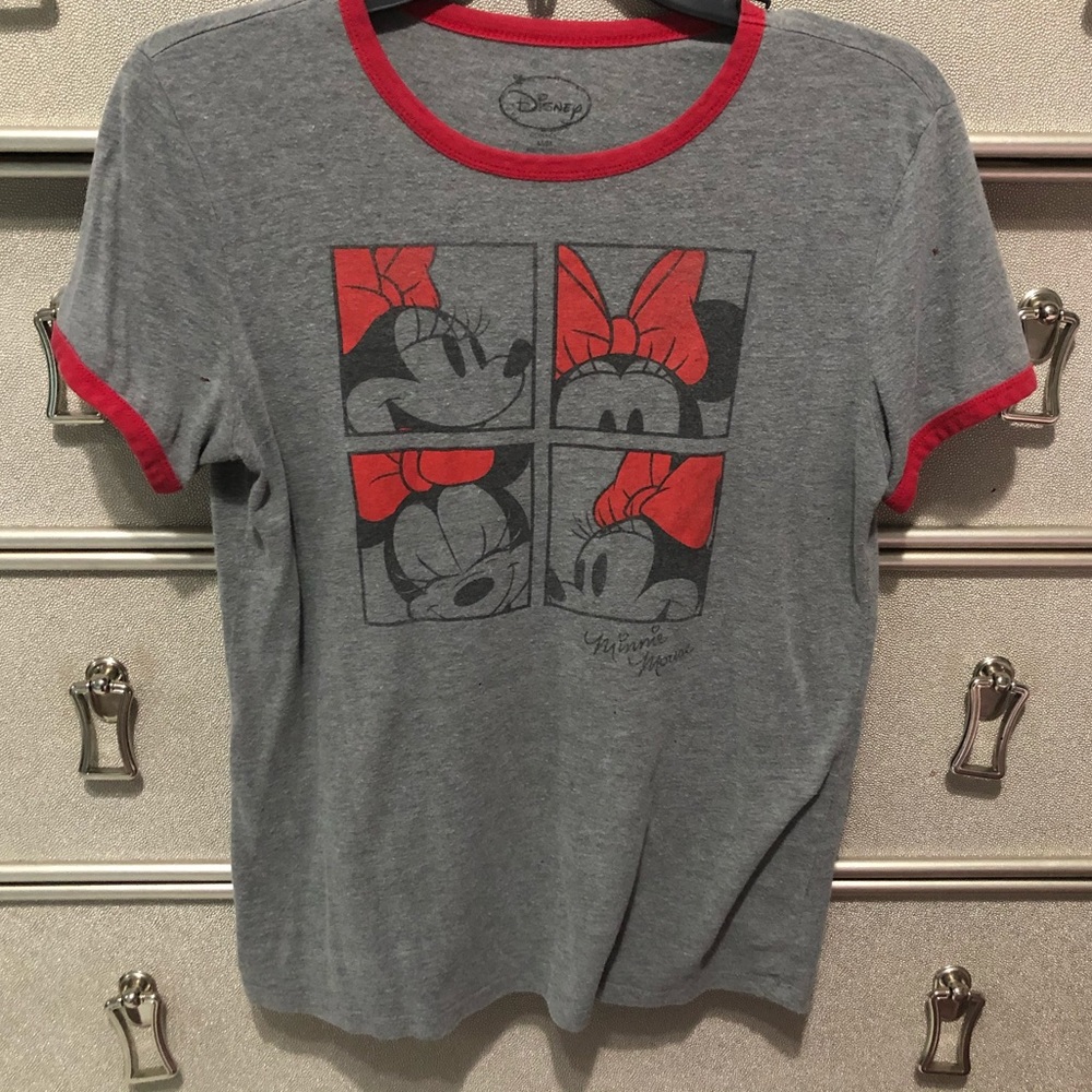Disney Minnie Mouse Gray and Red Shirt